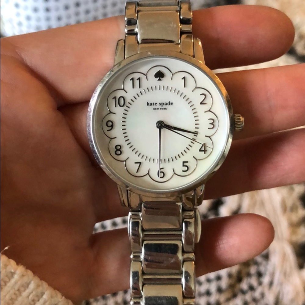 Kate spade scalloped pearl watch